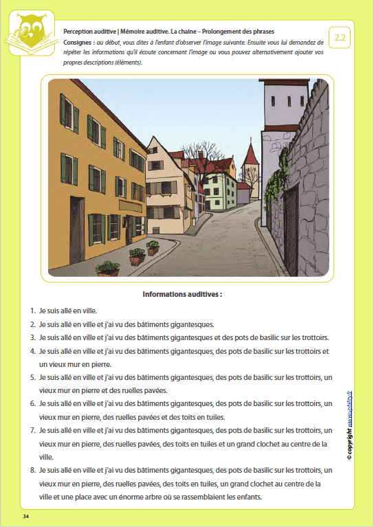 Développement de la perception auditive | LA MÉMOIRE AUDITIVE - Image 4