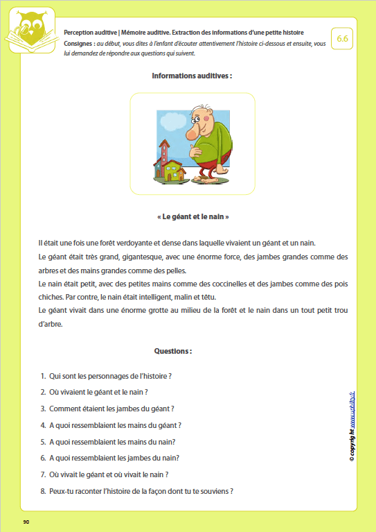 Développement de la perception auditive | LA MÉMOIRE AUDITIVE - Image 8