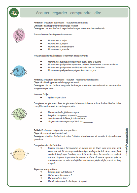 ÉCOUTER – REGARDER – COMPRENDRE – DIRE | Développement du langage réceptif et expressif - Image 9