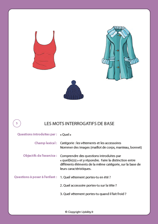 FICHES ILLUSTRÉES | Boîte à outils sémantiques : les mots interrogatifs de base - Image 3