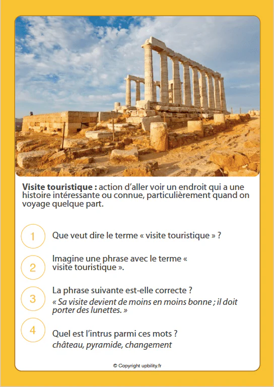 FICHES ILLUSTRÉES | Développement du vocabulaire (8-10 ans) - Image 4