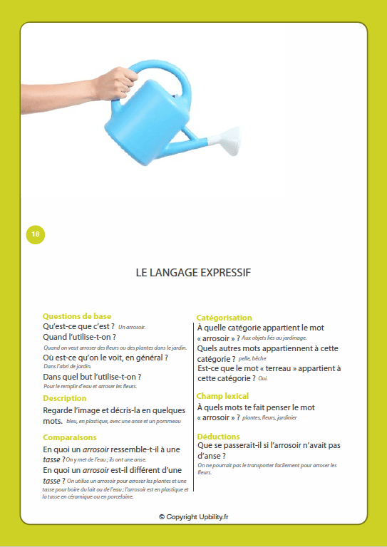 FICHES ILLUSTRÉES | Exercices pour améliorer le langage expressif - Image 3