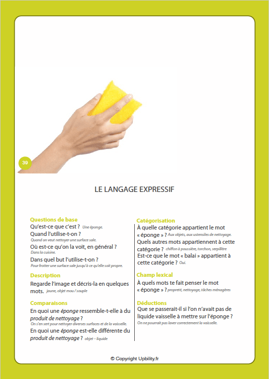 FICHES ILLUSTRÉES | Exercices pour améliorer le langage expressif - Image 4