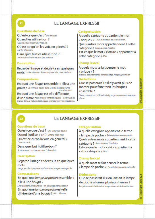 FICHES ILLUSTRÉES | Exercices pour améliorer le langage expressif - Image 6