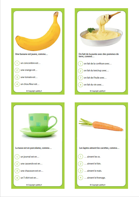 FICHES ILLUSTRÉES | S’exercer aux analogies en s’amusant - Image 5