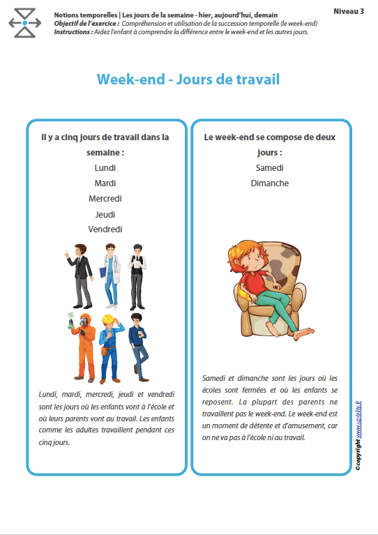 L’ORIENTATION TEMPORELLE | Les jours de la semaine – hier, aujourd’hui, demain - Image 5