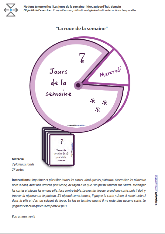 L’ORIENTATION TEMPORELLE | Les jours de la semaine – hier, aujourd’hui, demain - Image 9