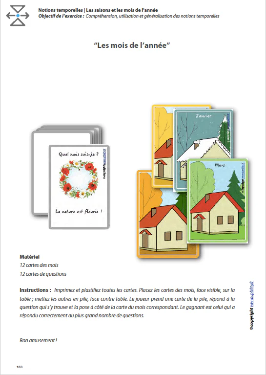 L’ORIENTATION TEMPORELLE | Les saisons et les mois de l’année - Image 9