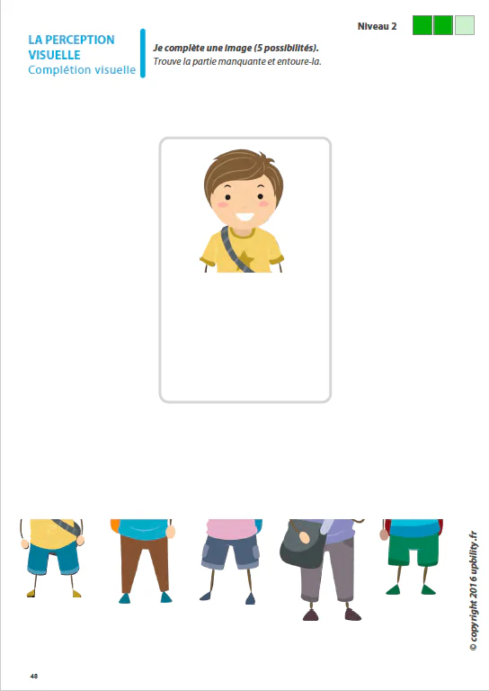 Les capacités de perception visuelle pour les enfants dyslexiques | Partie 1 : La complétion visuelle - Image 5