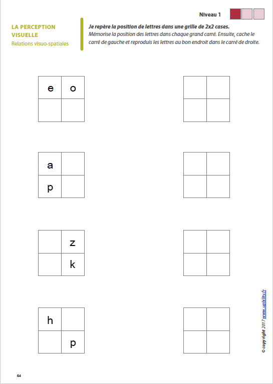 Les capacités de perception visuelle pour les enfants dyslexiques | Partie 7 : Les relations visuo-spatiales - Image 5