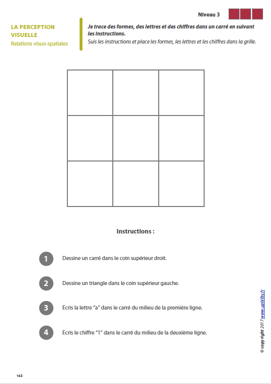 Les capacités de perception visuelle pour les enfants dyslexiques | Partie 7 : Les relations visuo-spatiales - Image 6